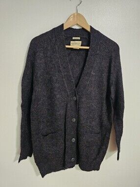 Denim & Supply Ralph Lauren Gray Boyfriend Cardigan Wool Mohair Blend XS Grandpa